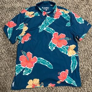 Chubbies floral polo